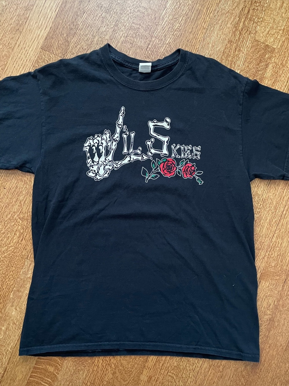 Lil Skies Life of a Dark Rose Large T-Shirt Black 2018 Tour Rap Hip Hop Tattoo